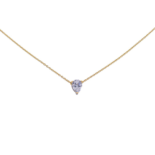 Gold Pear Necklace