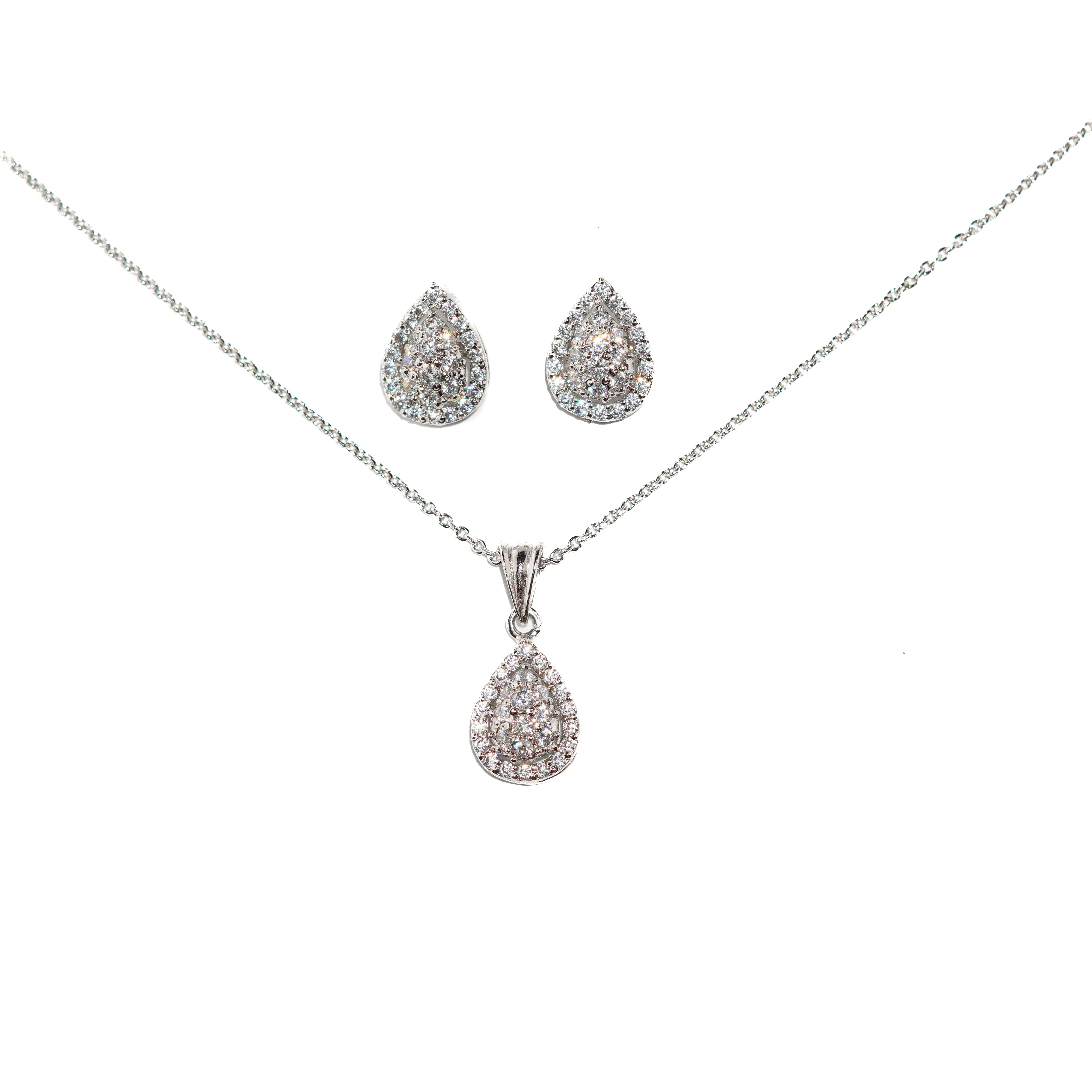 Pear Pendant Set - Zumorrud