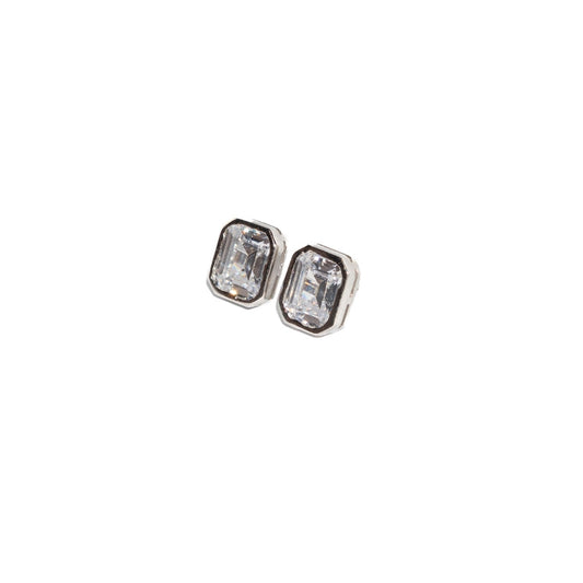 Emerald-Cut Studs