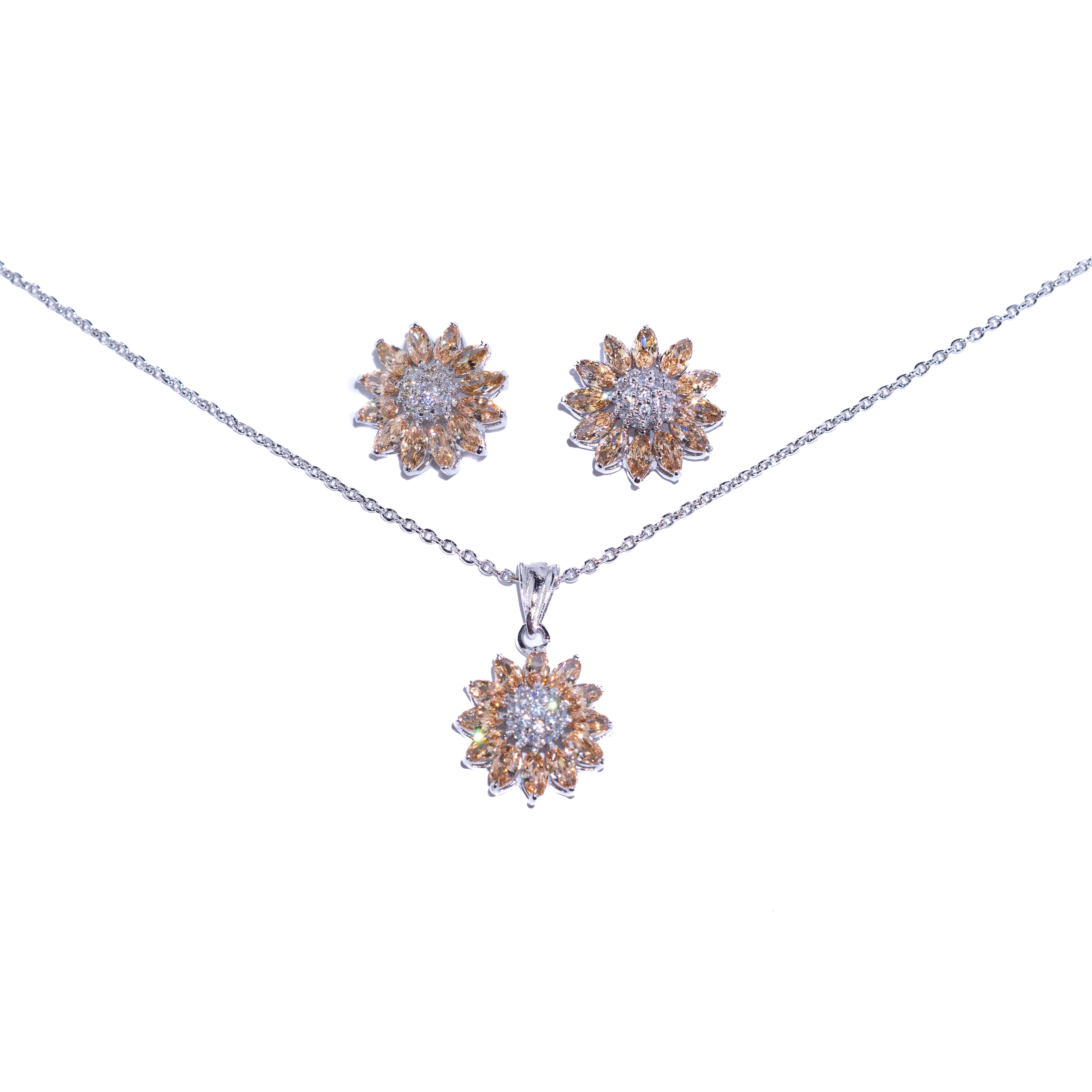 Bloom Pendant Set - Zumorrud