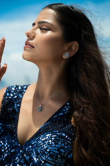 Coral Blue Studs - Zumorrud