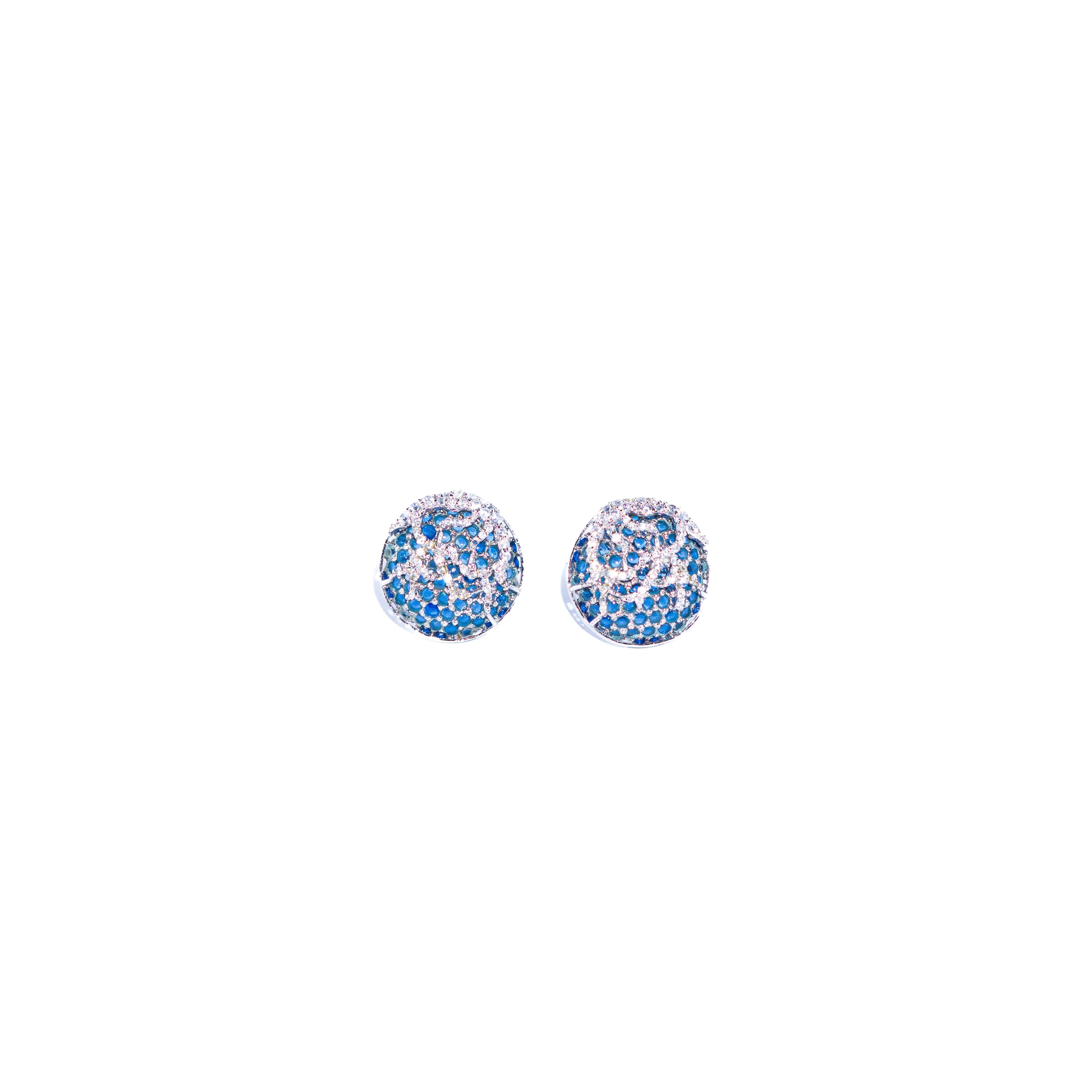 Coral Blue Studs - Zumorrud