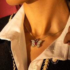 Flutter Necklace - Zumorrud