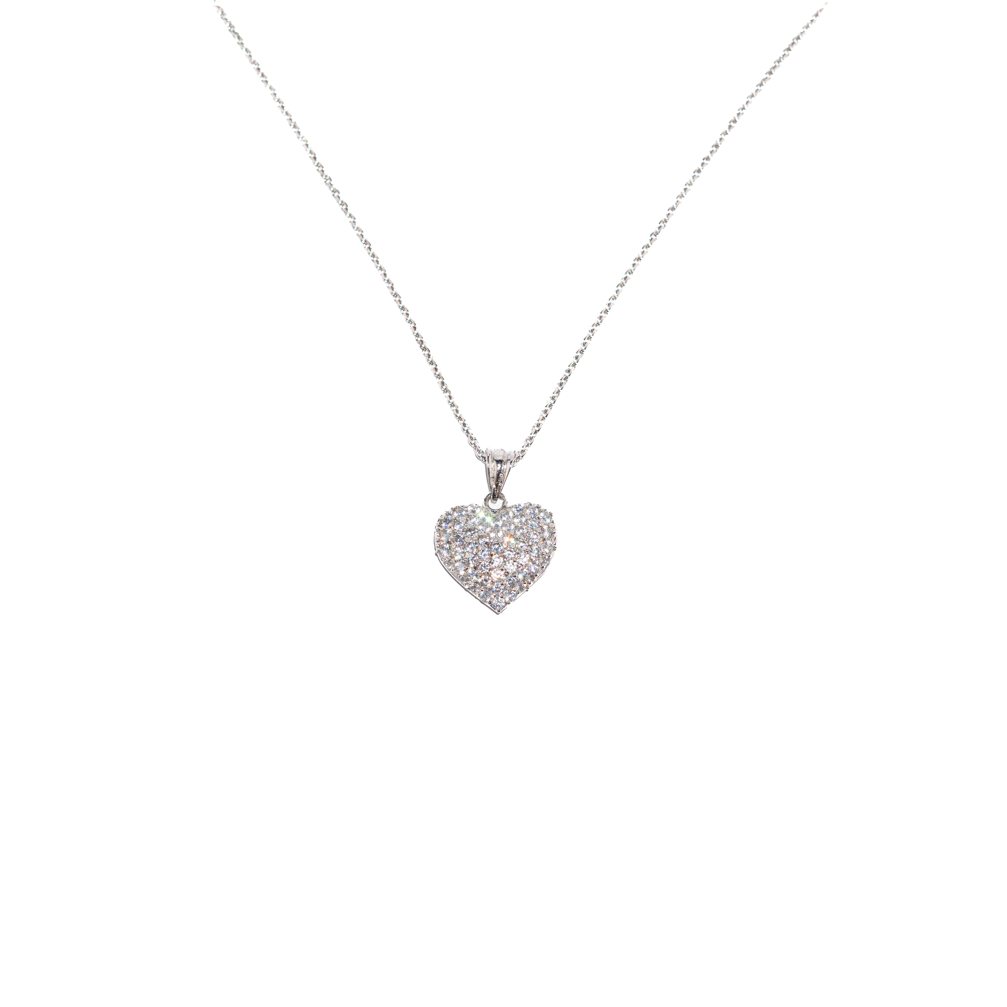 Frosted Heart Pendant - Zumorrud