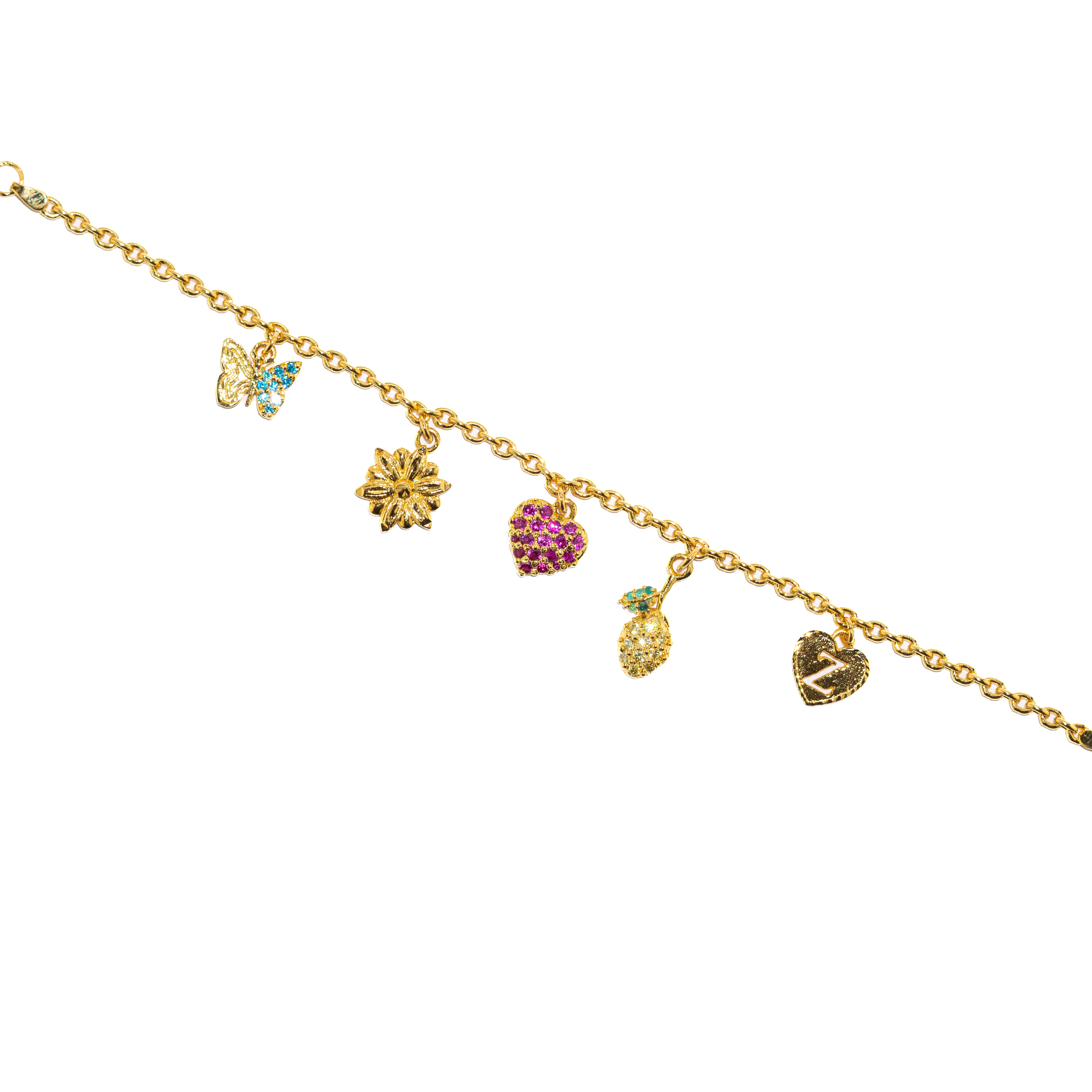 Gold Charm Bracelet - Zumorrud