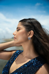 Tidal Blue Earrings - Zumorrud