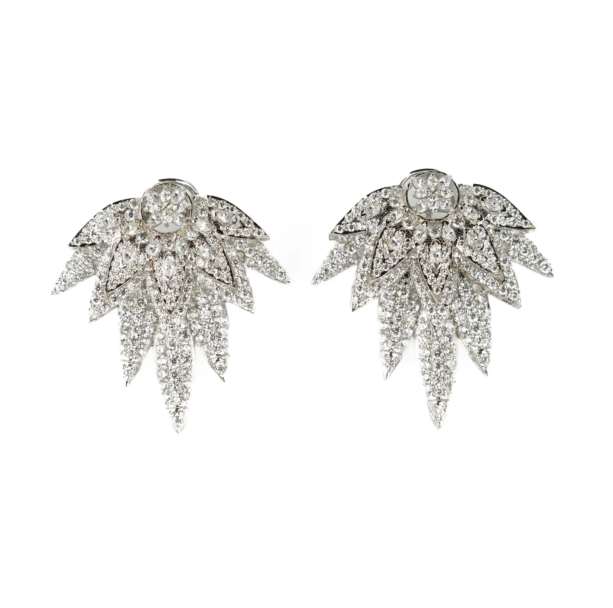 Lotus Drop Earrings - Zumorrud