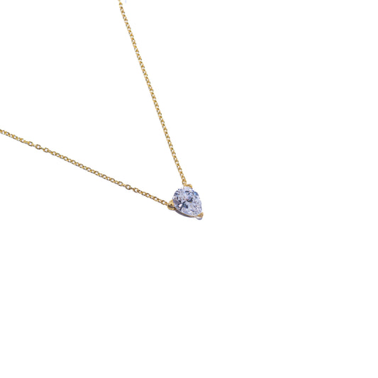 Gold Pear Necklace