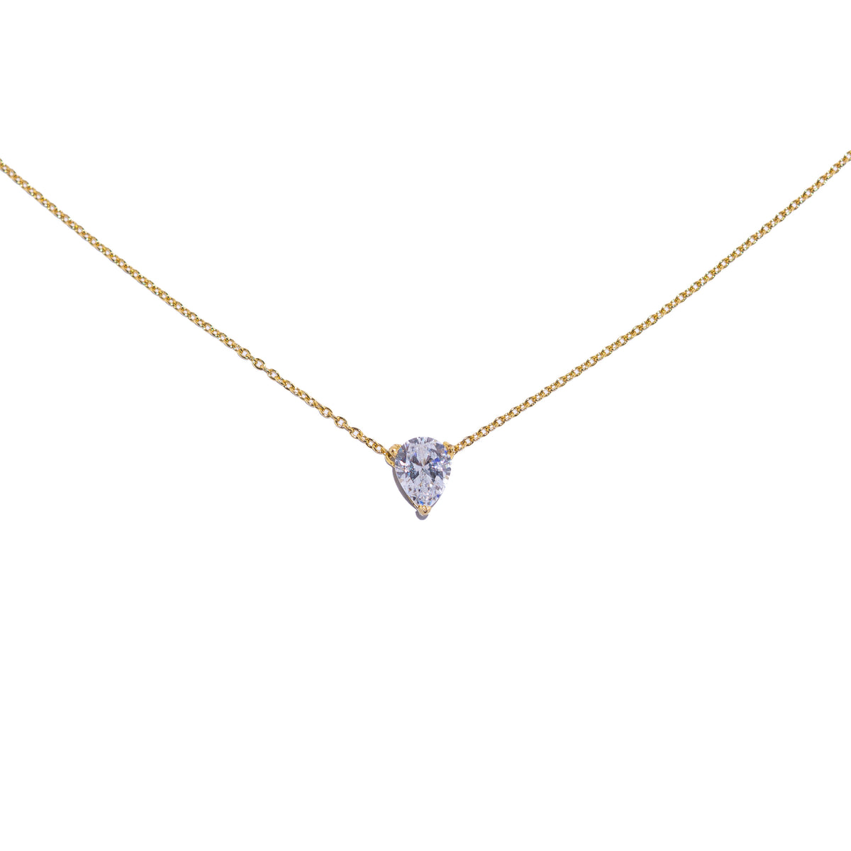 Gold Pear Necklace