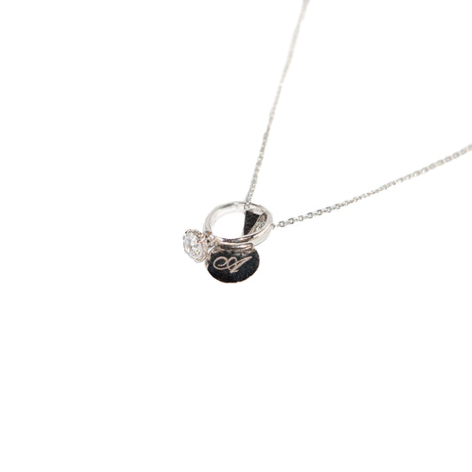 Initial Solitare Pendant