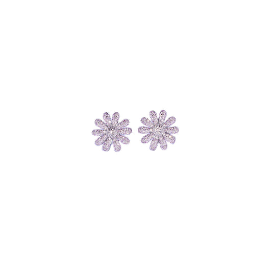 Pink Daisy Earrings