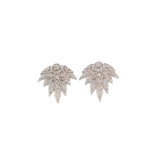 Lotus Drop Earrings - Zumorrud