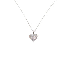 Valentine's Frosted Heart Pendant