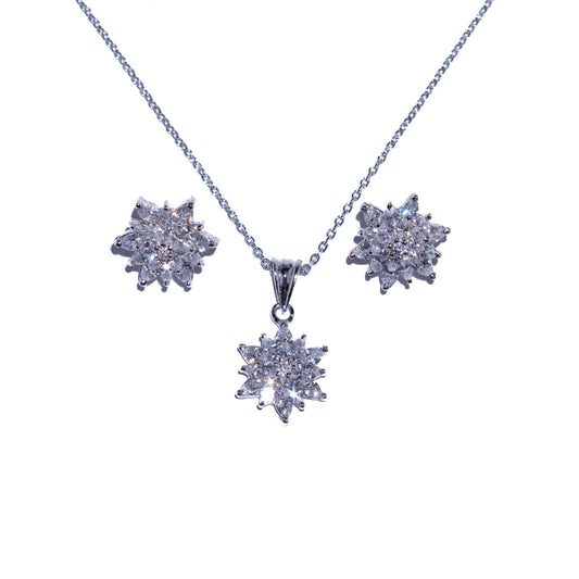 Lotus Pendant Set - Zumorrud