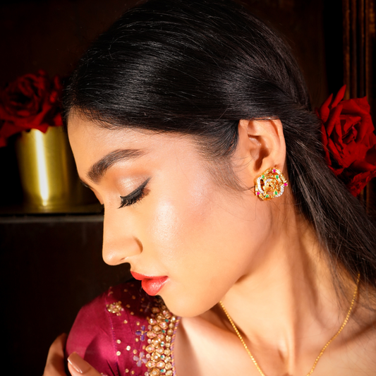 Ruby Rose Earrings - Zumorrud
