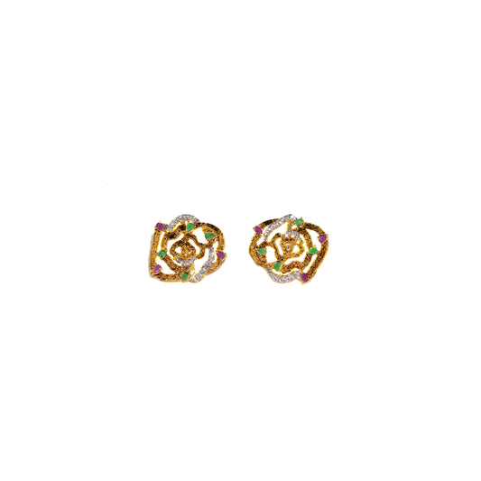 Ruby Rose Earrings - Zumorrud