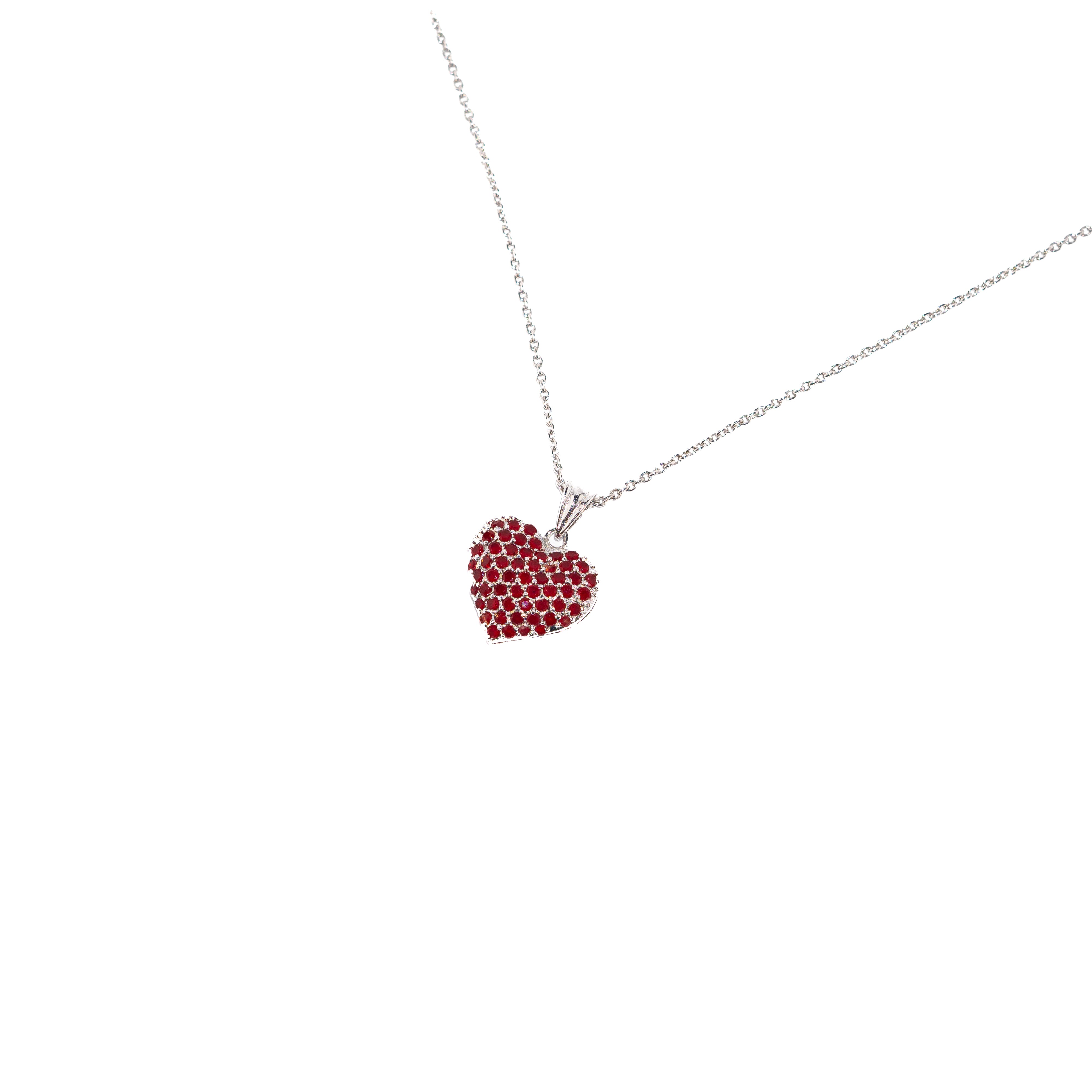 Valentine's Scarlet Heart Pendant