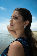 Tidal Blue Earrings - Zumorrud